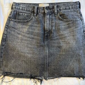 Everlane Charcoal Denim Skirt